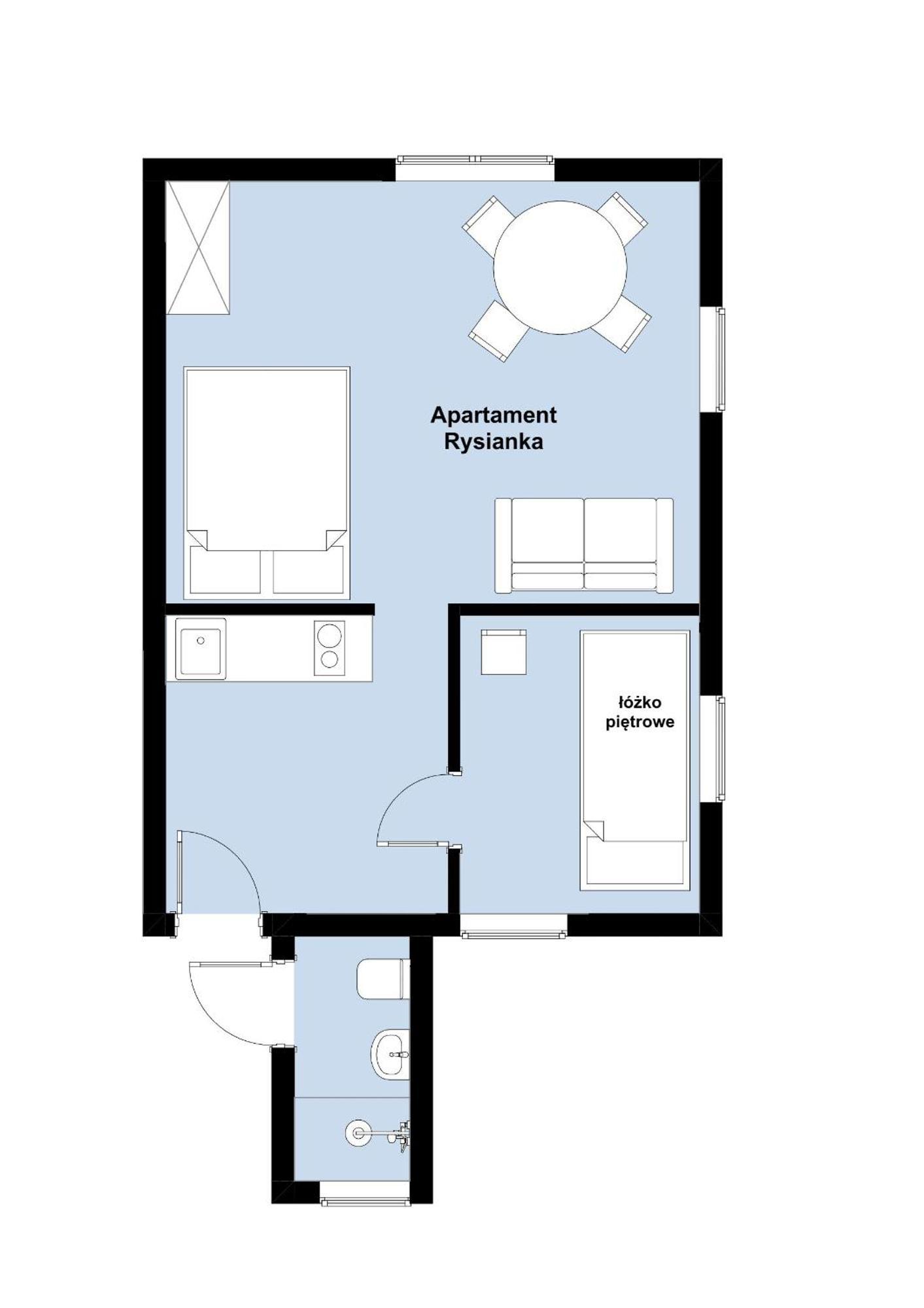 W Deski Dom Apartamenty Krzyżowa Exteriér fotografie